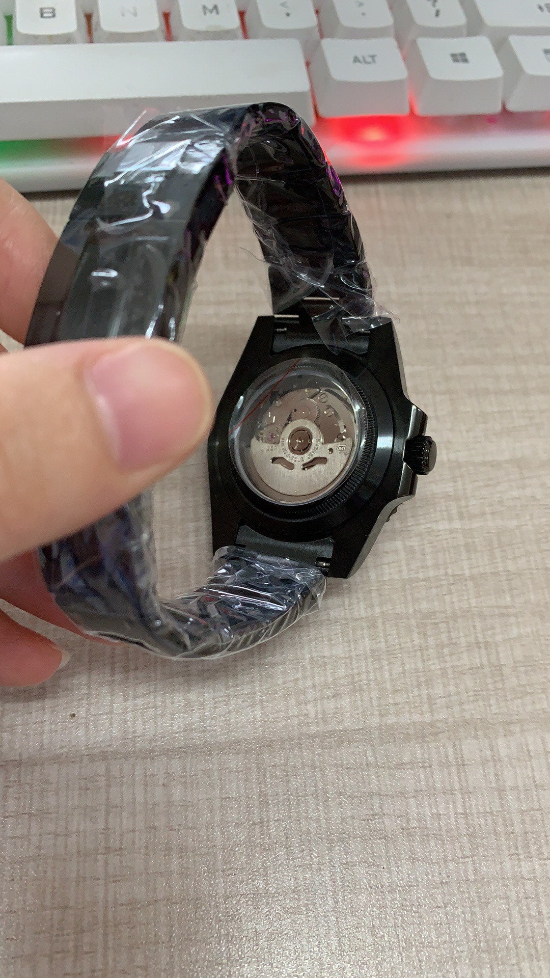 Submariner Black/Purple Mother of Pearl Dial Mod