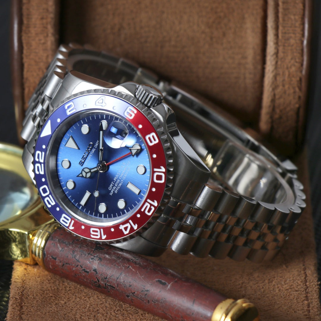 GMT Pepsi Mod Blue Dial