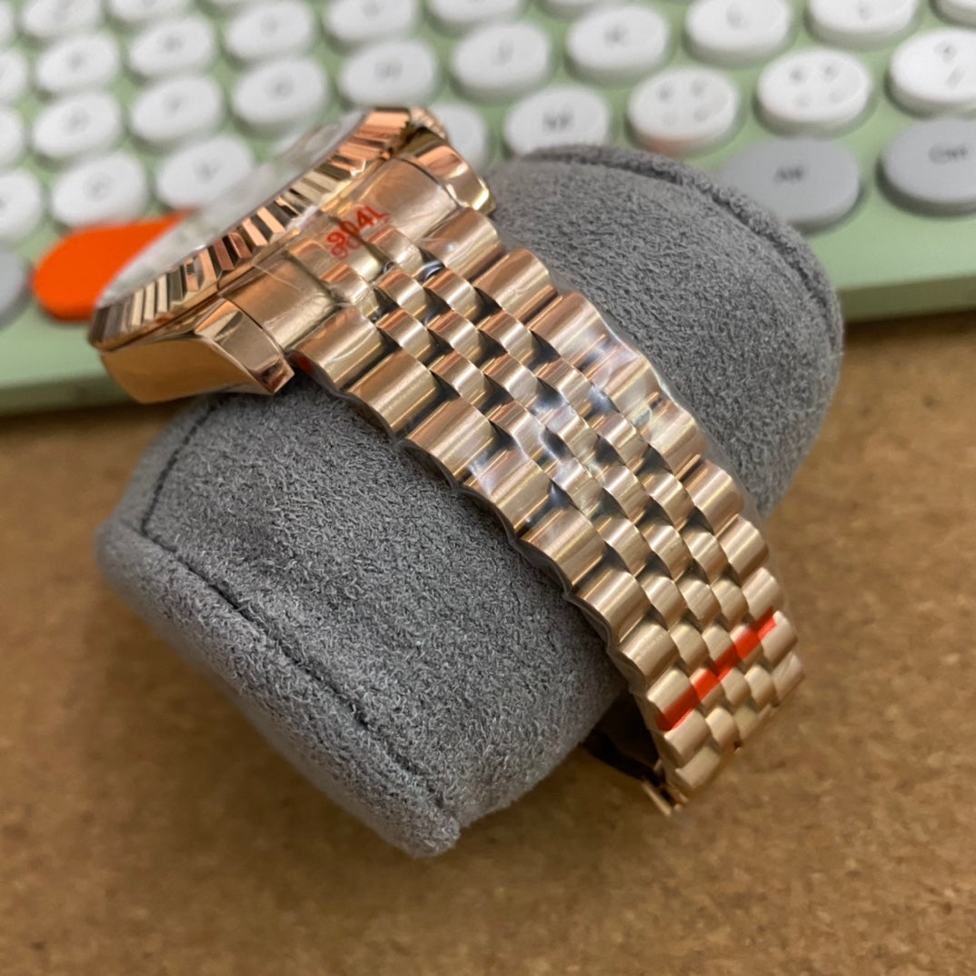 Datejust Rose Gold Roman Champagne Dial Mod