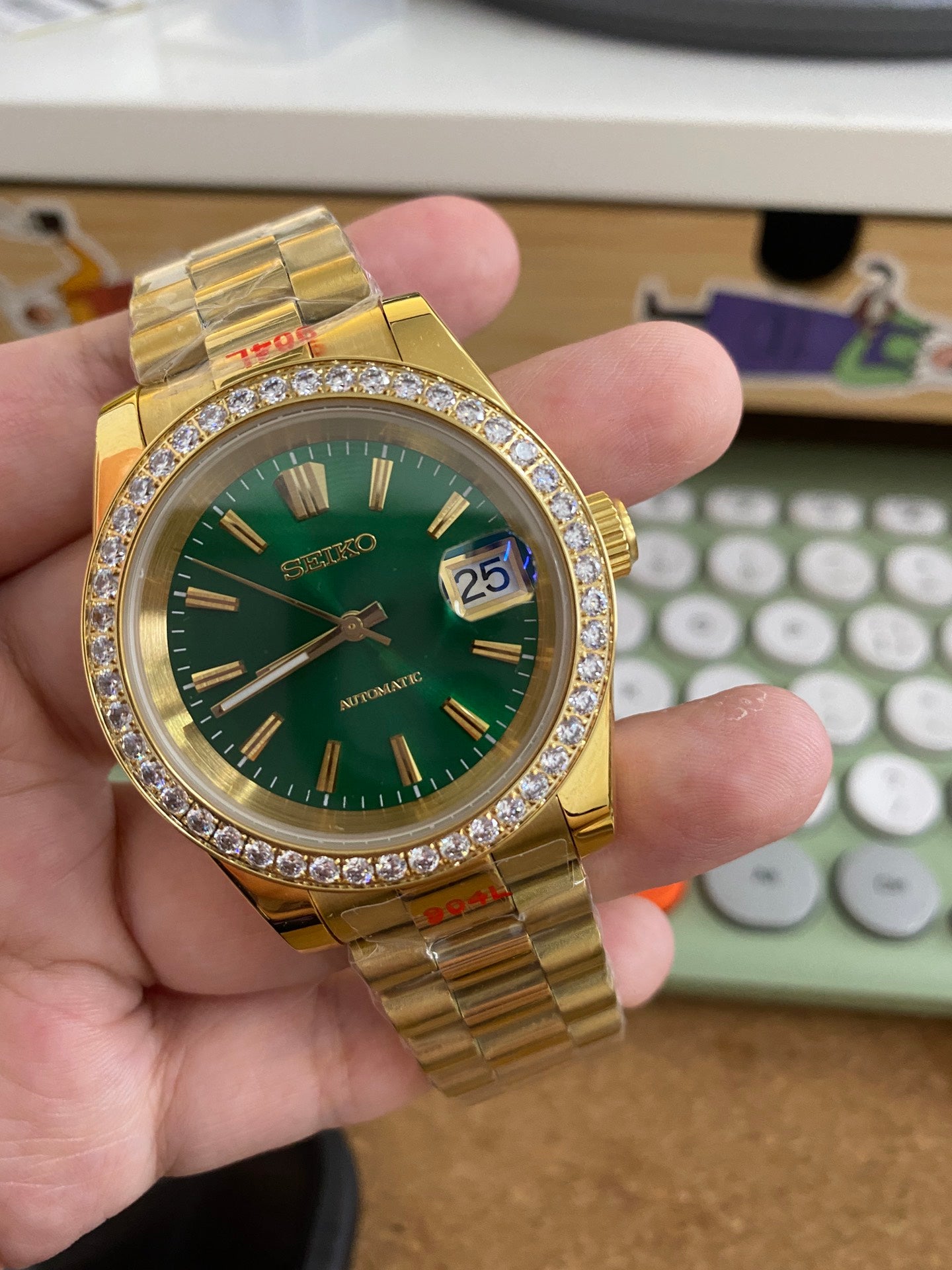 Datejust Gold/Green Presidential Mod