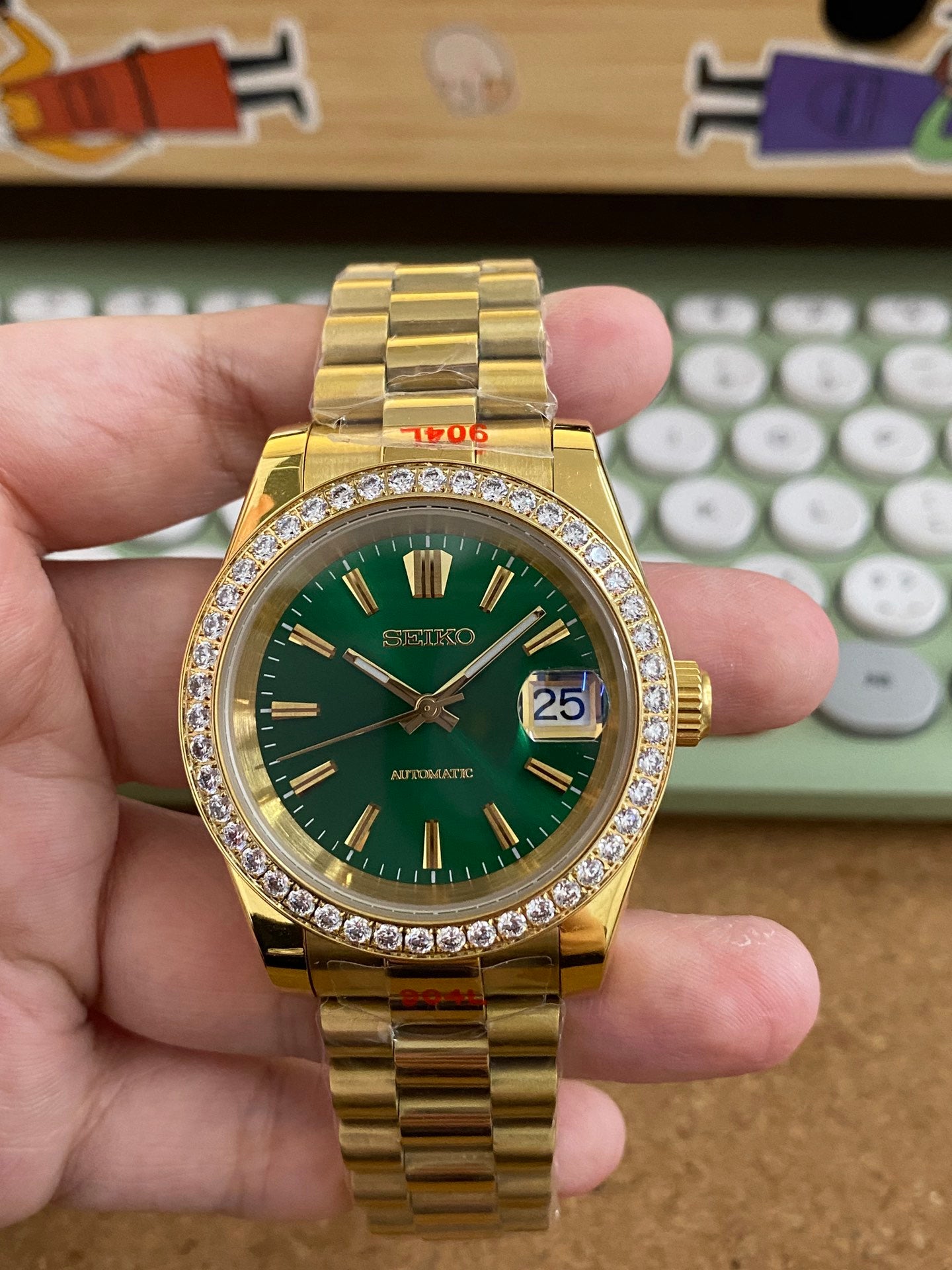 Datejust Gold/Green Presidential Mod