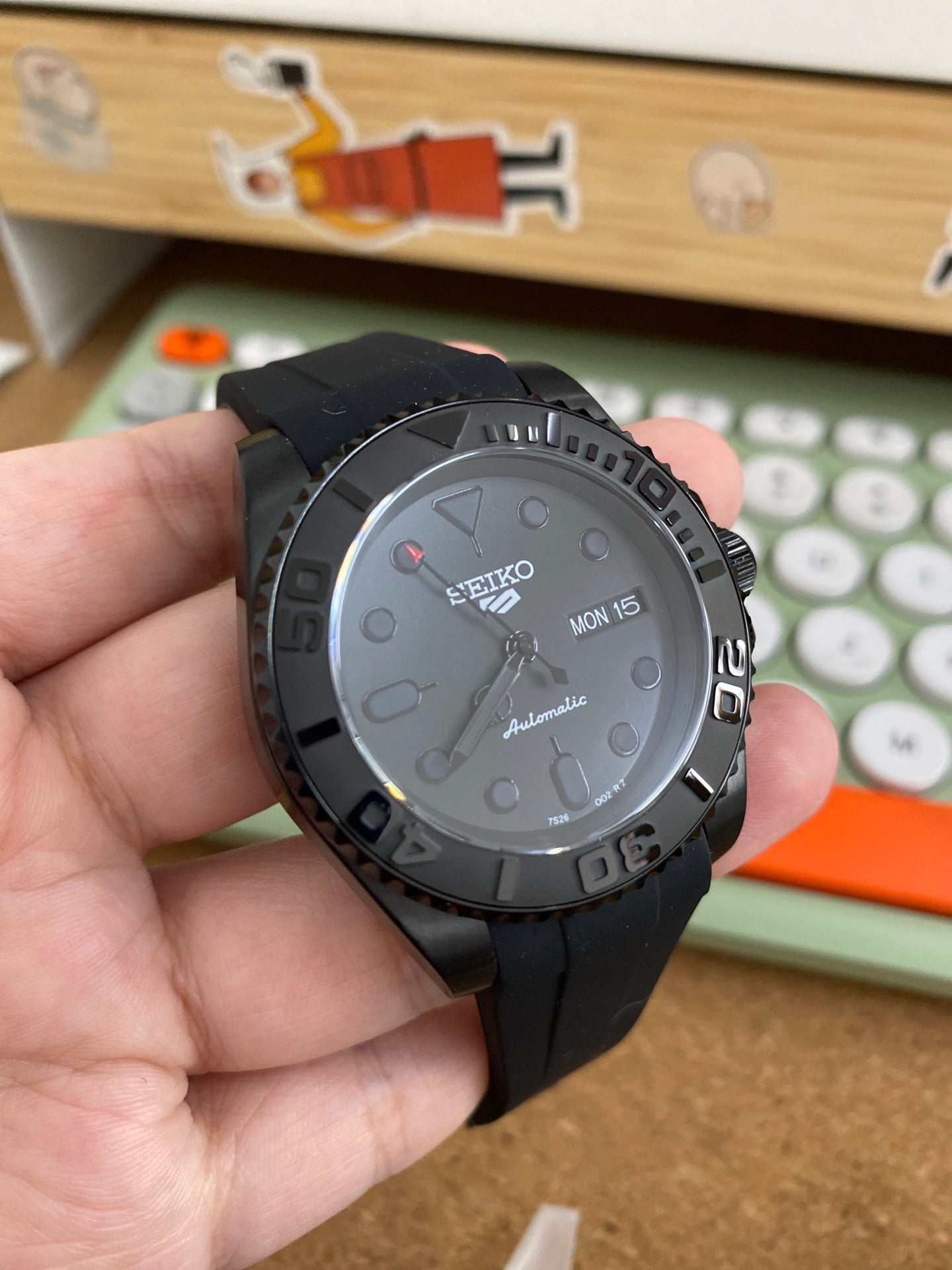 Yachtmaster Black Mod Rubber