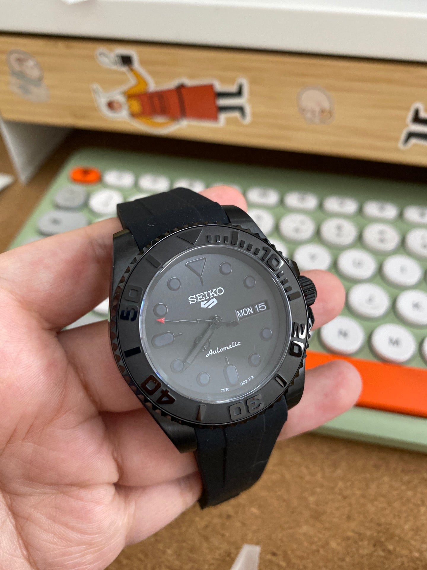 Yachtmaster Black Mod Rubber