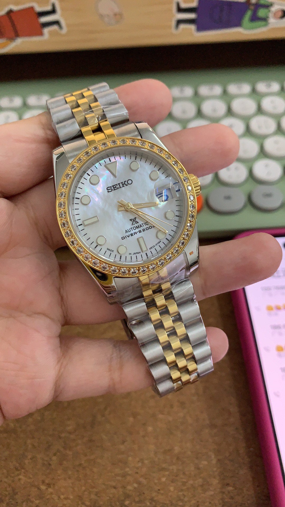 Datejust Two Tone Pearl Mod