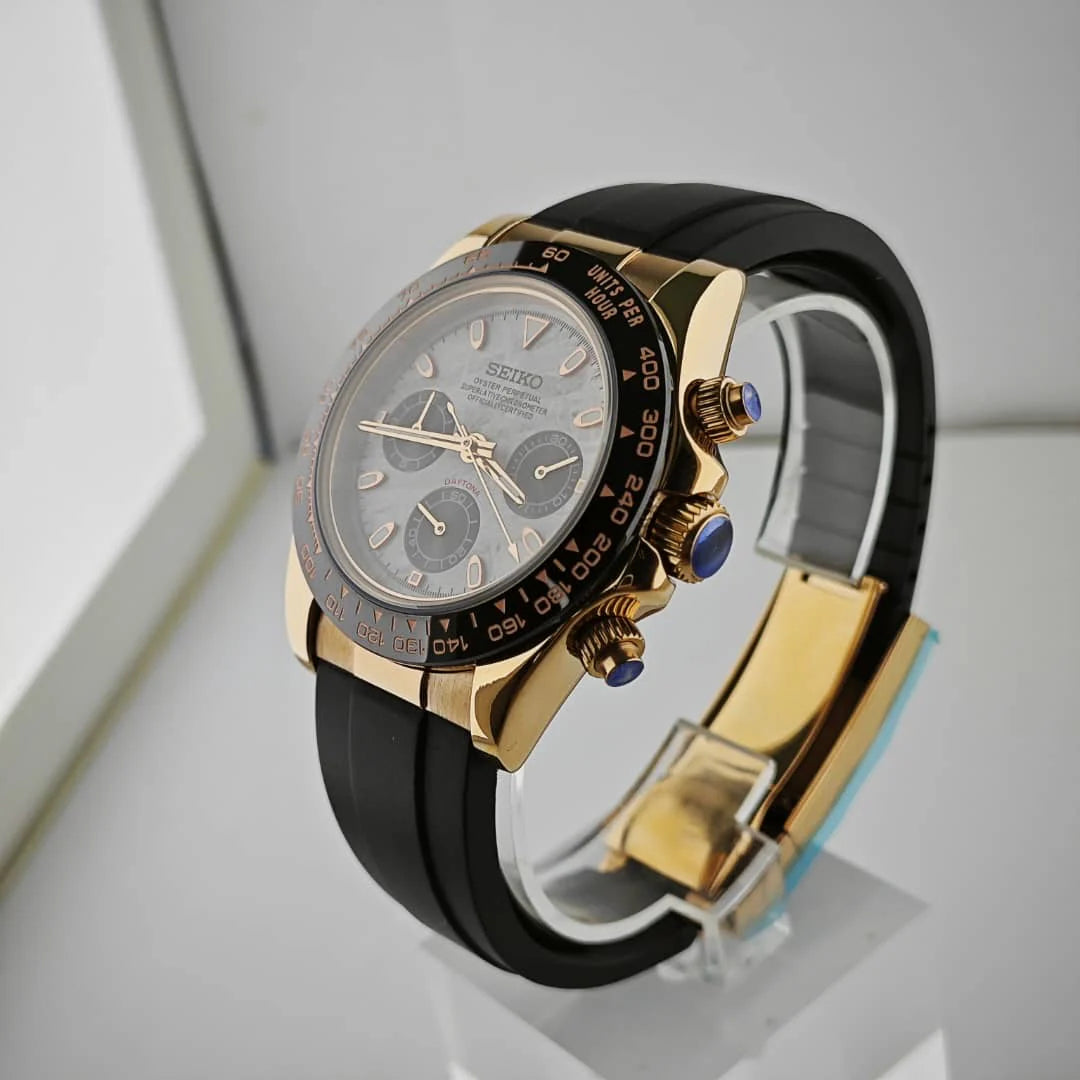 Daytona Rose Gold Meteorite Dial Oysterflex Mod