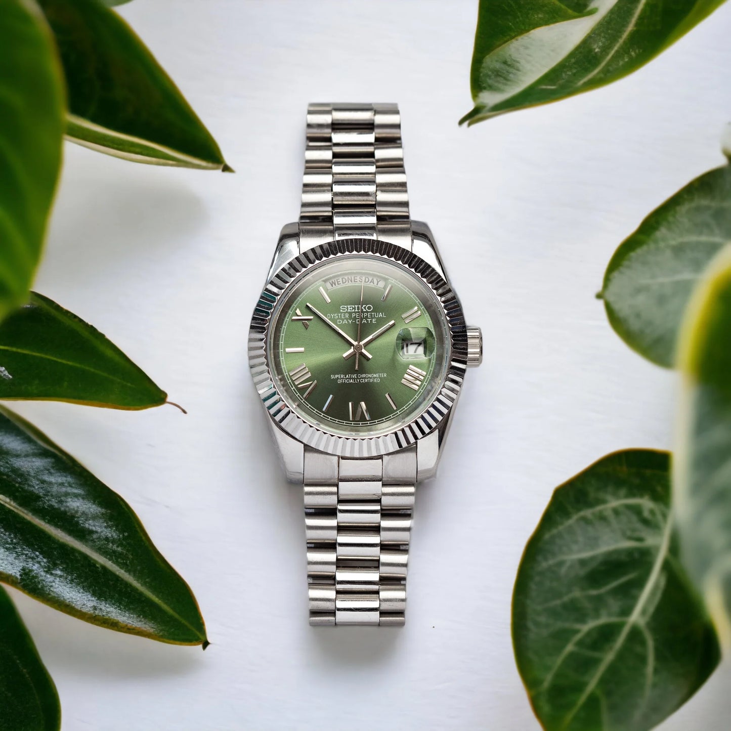 Day Date Olive Dial