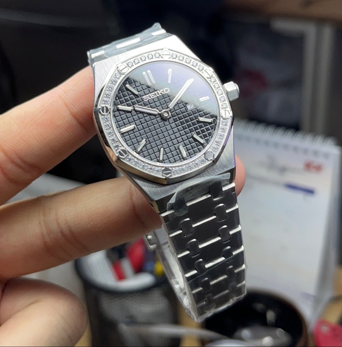 Royal Oak Diamond Bezel Womens Mod
