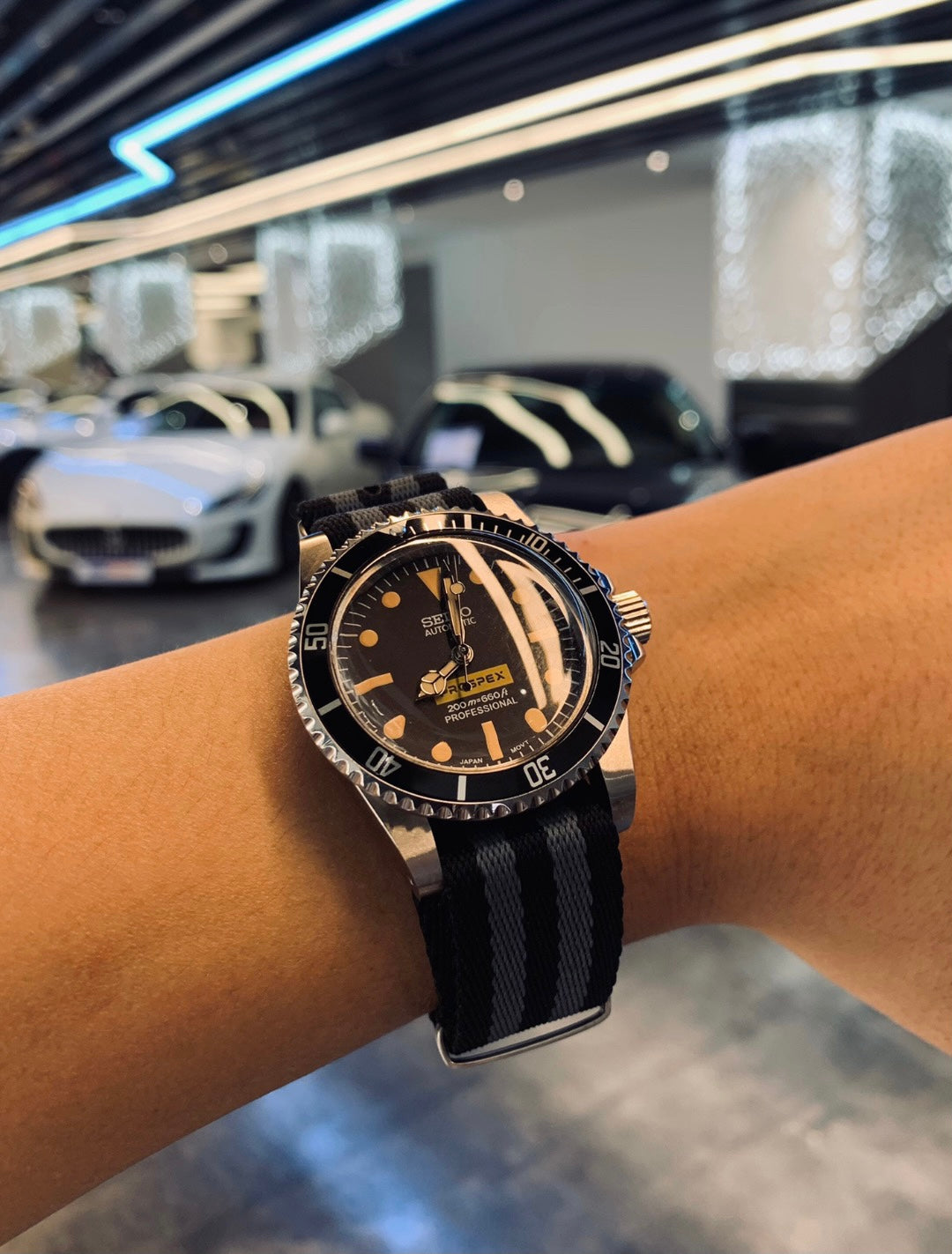 Vintage Black Submariner Canvas Strap
