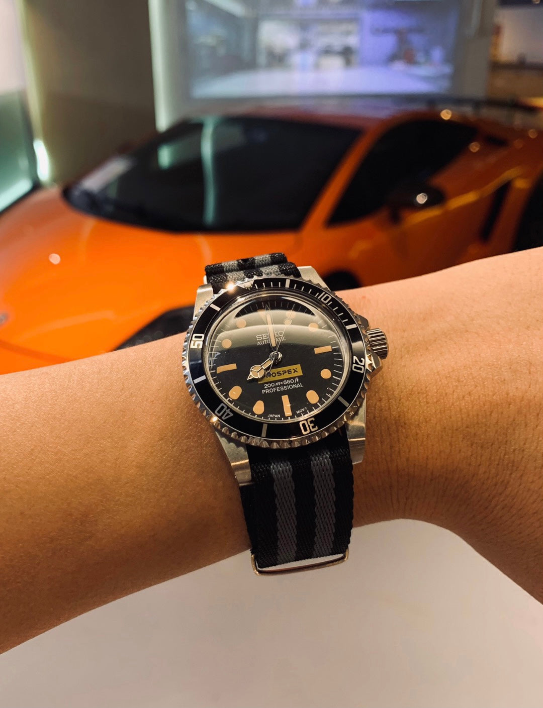 Vintage Black Submariner Canvas Strap