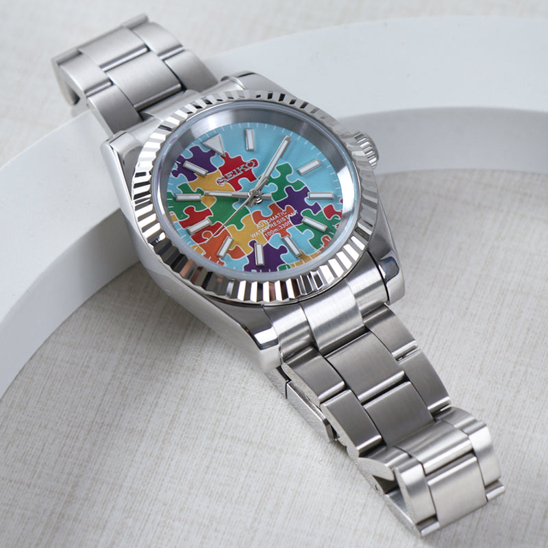 Custom Fluted Bezel Datejust Puzzle Mod