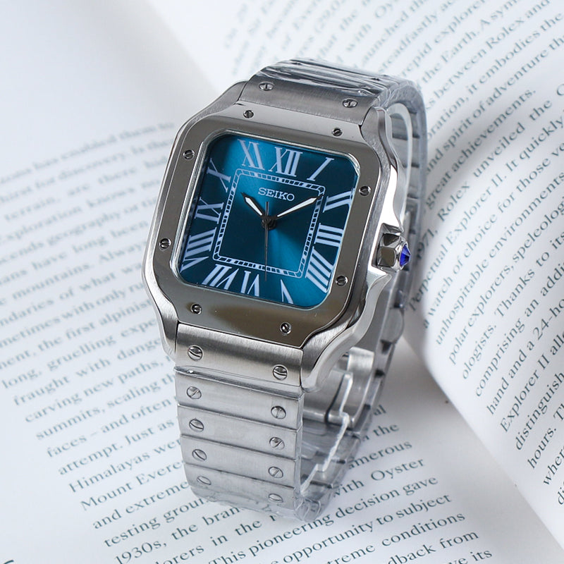 Santos Blue Dial Mod 2024