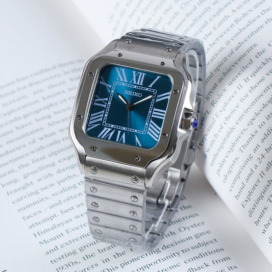 Santos Blue Dial Mod 2024