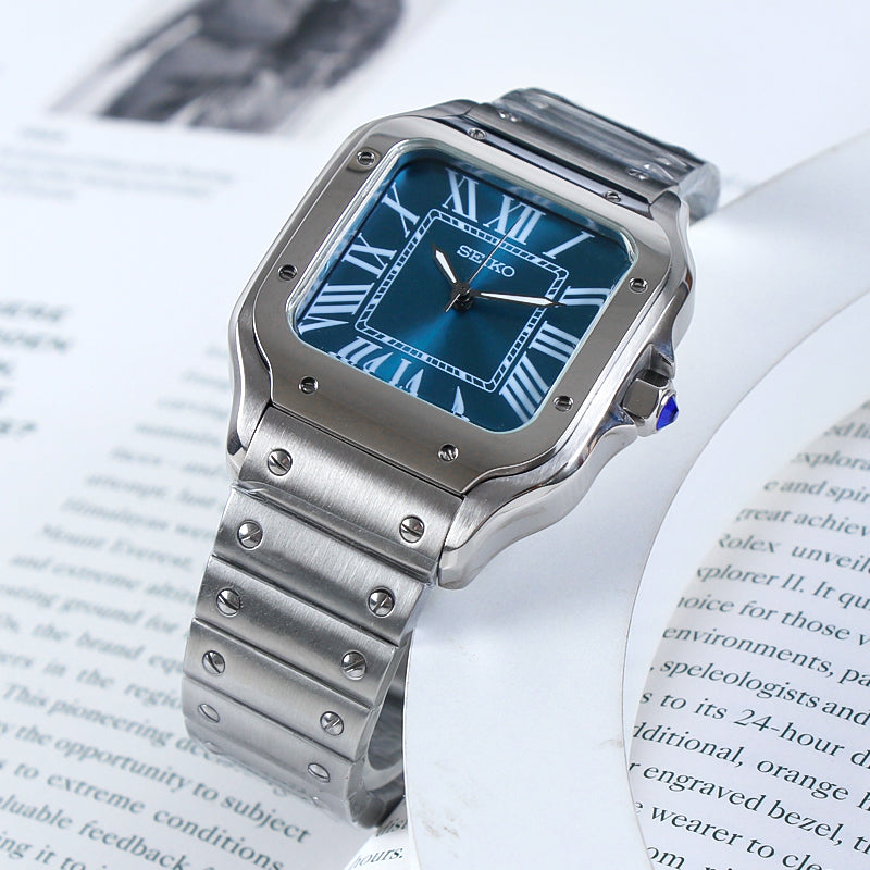 Santos Blue Dial Mod 2024