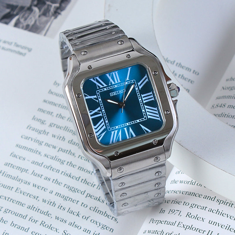 Santos Blue Dial Mod 2024