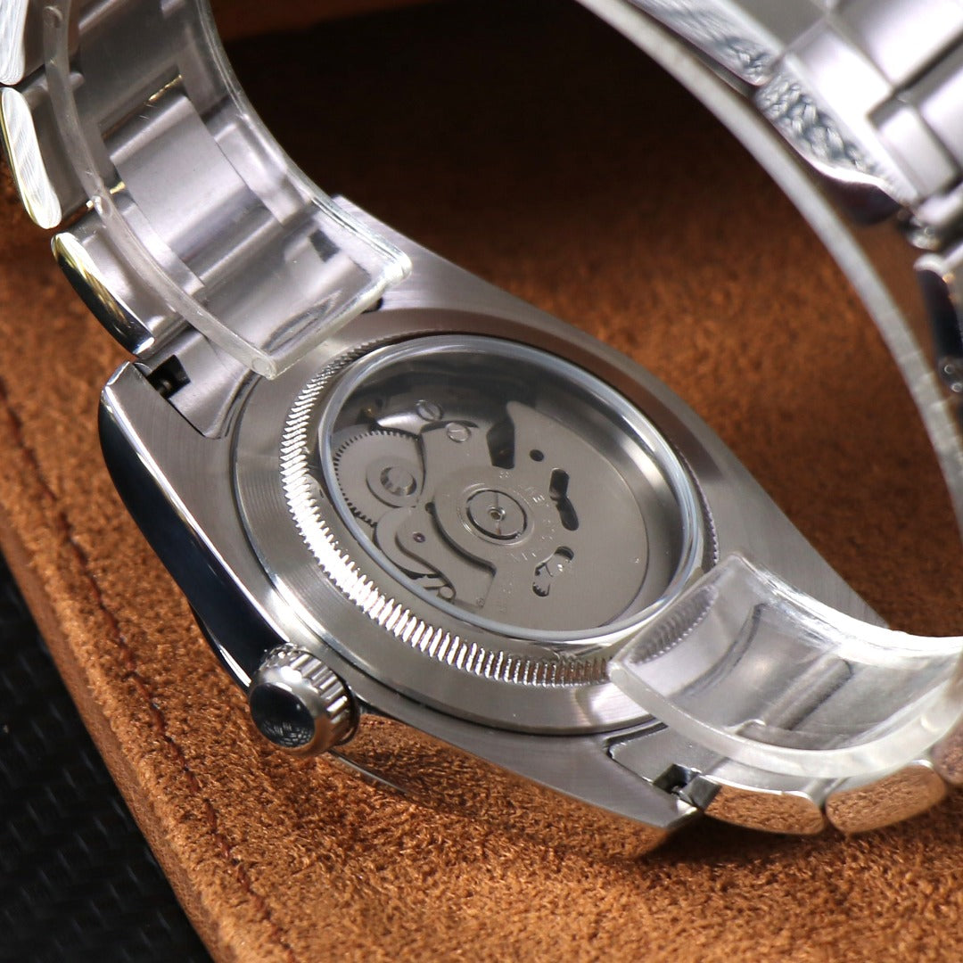 Datejust "Who cares I'm already late" White Mod Smooth Bezel