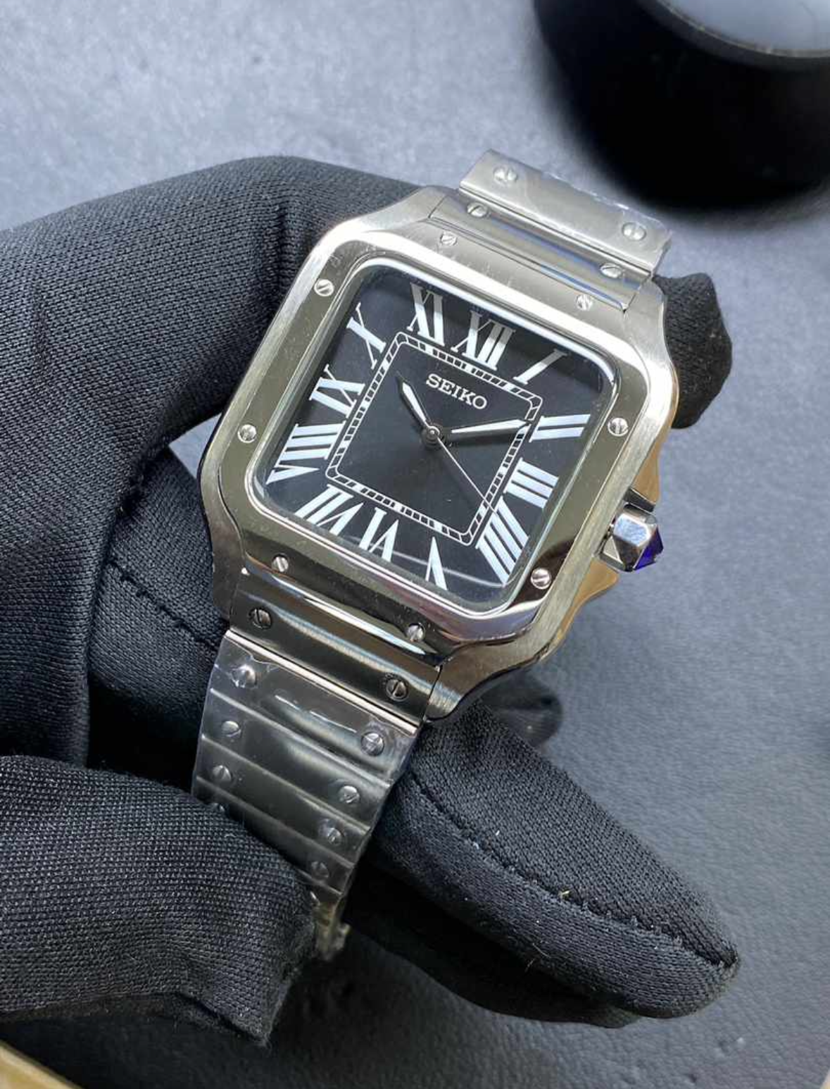 Santos Mod 2024 Black Dial
