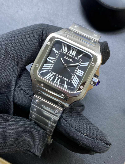 Santos Mod 2024 Black Dial