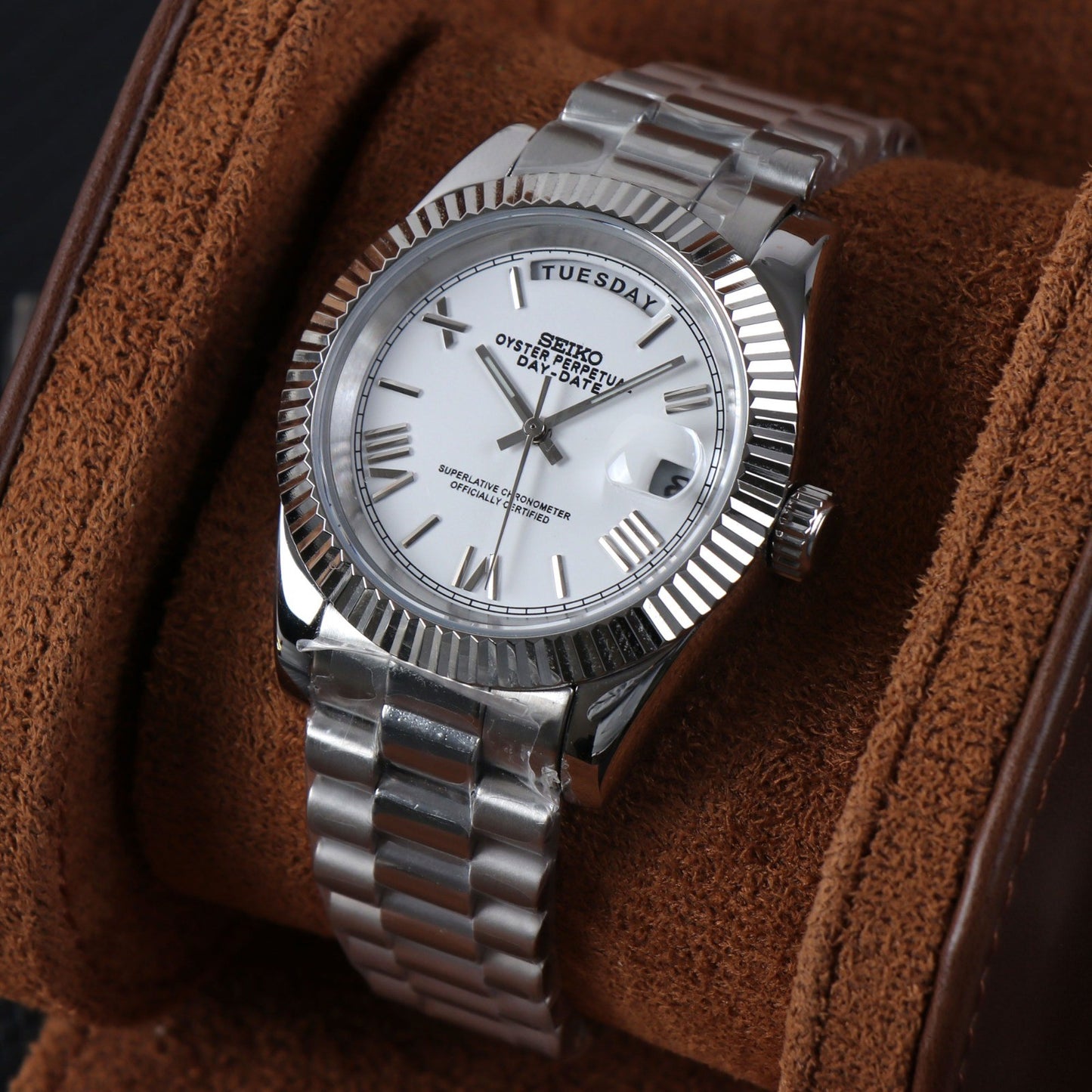 Day Date White Dial Mod
