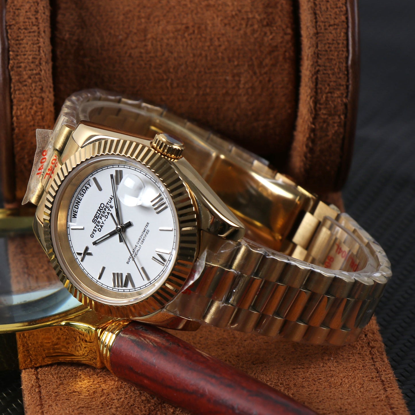 Day Date Gold White Dial Mod 2024