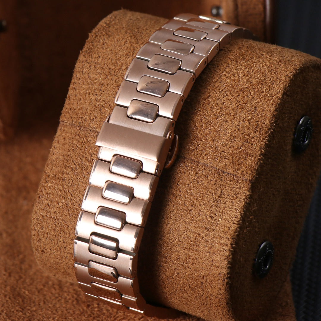 Nautilus Rose Gold Blue Dial Mod