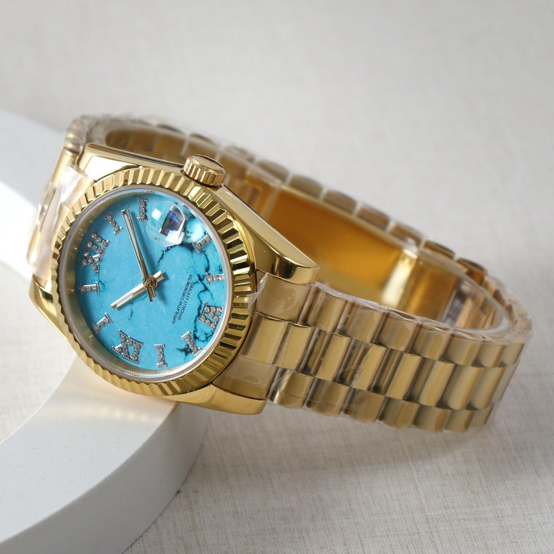 Datejust Presidential Custom Roman Dial Mod
