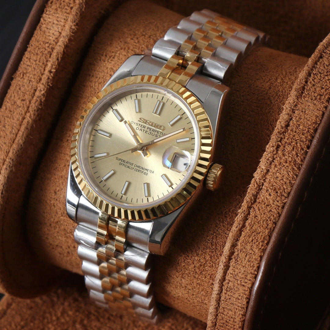 Datejust Two Tone Champagne Dial Mod