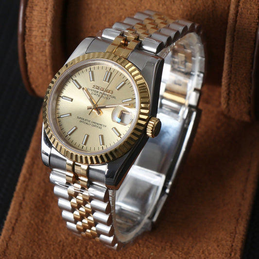 Datejust Two Tone Champagne Dial Mod